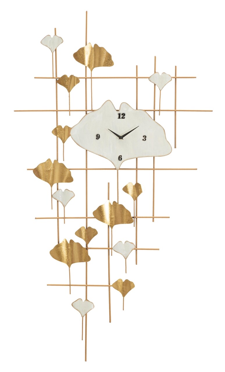 Ceas de perete Tow, Mauro Ferretti, 75.5x133 cm, fier, auriu - imagine 7